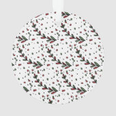 De eerste kerstfoto van de moderne Wreath Baby Ornament (achterkant)