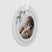 De eerste kerstfoto van Whimsical Baby Ornament (voorkant)