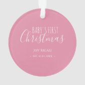 De eerste kerstfoto van Whimsical Baby Ornament (achterkant)