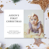 De eerste kerstfotokaart van Modern Baby Feestdagenkaart