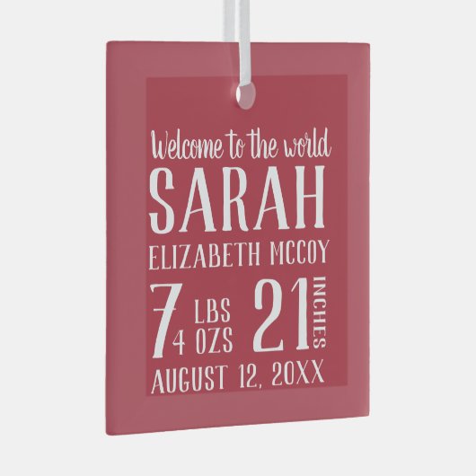 De eerste kerstgeboorte van baby's glas ornament (Voorkant Rechts)