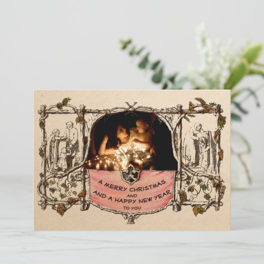 De Eerste Kerstkaart (1873) (Staand voorkant)