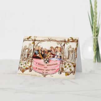 De eerste Kerstkaart Feestdagen Kaart