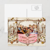 De Eerste Kerstkaart Feestdagenkaart (Voorkant / Achterkant)