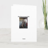 De eerste Kerstkaart van Herten Feestdagen Kaart (Achterkant)