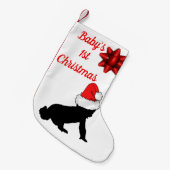 De eerste kerstkous van baby kleine kerstsok (Voorkant (Hangend))
