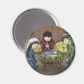 "De eerste Kerstmis" Magneet (Voorkant / Achterkant)