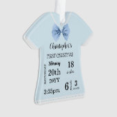 De eerste kerstmis van baby met foto ornament (voorkant)