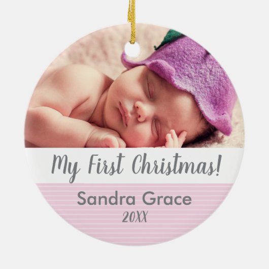 De Eerste Kerstmis van de baby, het Ornament van d (Achterkant)