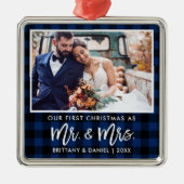 De eerste Kerstmis van de boeg van het script van  Metalen Ornament (Voorkant)