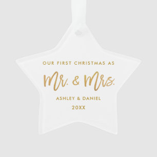 De eerste Kerstmis van Gold Brush Mr. Ornament