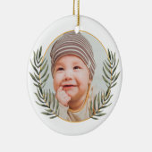 De eerste kerstperiode van baby's keramisch ornament (Rechts)