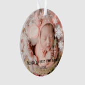 De eerste kerstperiode van baby's ornament (voorkant)