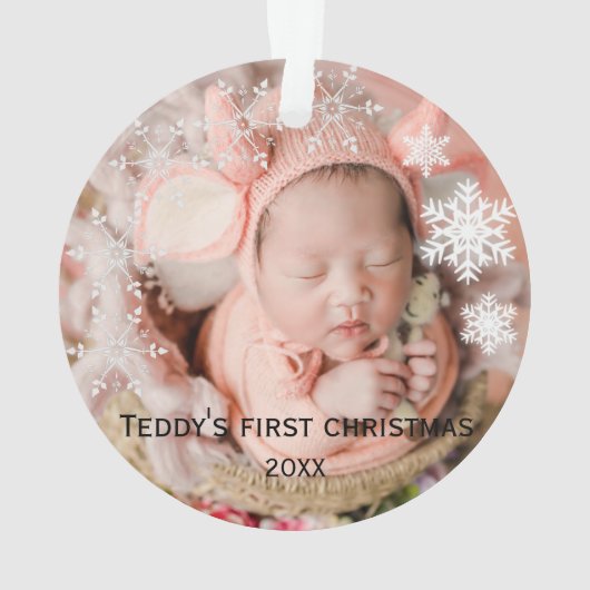 De eerste kerstperiode van baby's ornament (achterkant)