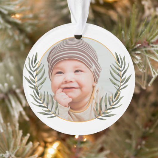 De eerste kerstperiode van baby's ornament (Boom)