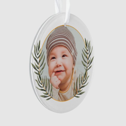 De eerste kerstperiode van baby's ornament (voorkant)