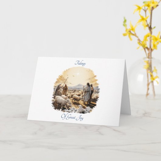 De eerste kerstserie Kaart 3 (Gele Bloem)