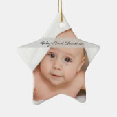 De eerste kerststerrennaam van baby's Ornament Bir (Rechts)