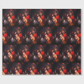 De eerste kerstVintage Cadeaupapier (Vlak)