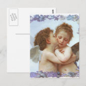 DE EERSTE KISS, C.1873 William Bourgeau Briefkaart (Voorkant / Achterkant)