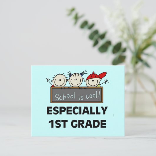 De eerste klas van de school is Cool Tshirts en Gi Briefkaart (Staand voorkant)