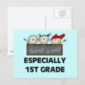 De eerste klas van de school is Cool Tshirts en Gi Briefkaart (Voorkant / Achterkant)