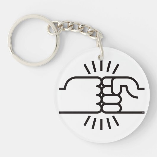 De eerste knuppels op kop! sleutelhanger (Voorkant)