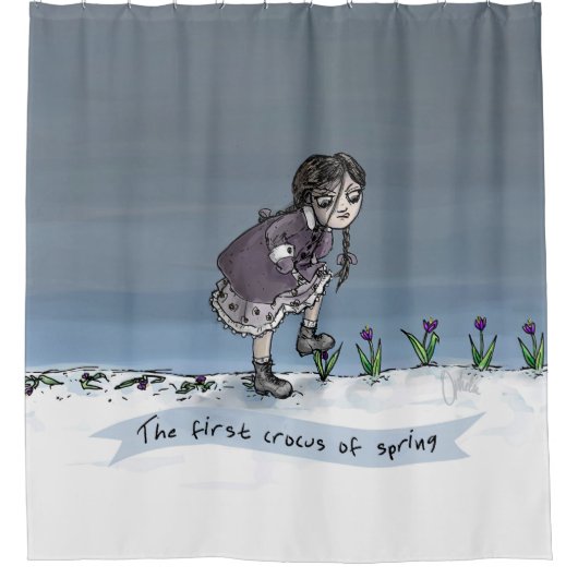 De eerste kroes van de lente douchegordijn (Voorkant)