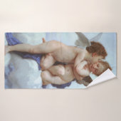 De eerste kus, Amor en Psyche, Bouguereau Badhanddoek (Badhanddoek)