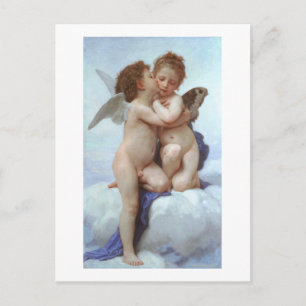 De eerste kus, Amor en Psyche, Bouguereau Briefkaart