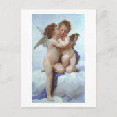 De eerste kus, Amor en Psyche, Bouguereau Briefkaart (Voorkant)