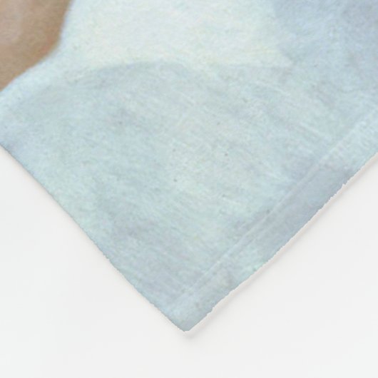 De eerste kus, Amor en Psyche, Bouguereau Fleece Deken (Hoek)