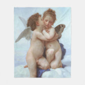 De eerste kus, Amor en Psyche, Bouguereau Fleece Deken (Voorkant)