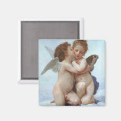 De eerste kus, Amor en Psyche, Bouguereau Magneet (Voorkant / Achterkant)