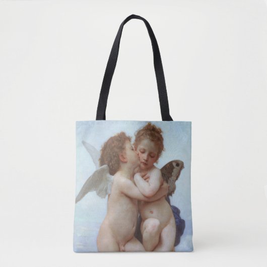 De eerste kus, Amor en Psyche, Bouguereau Tote Bag (Voorkant)