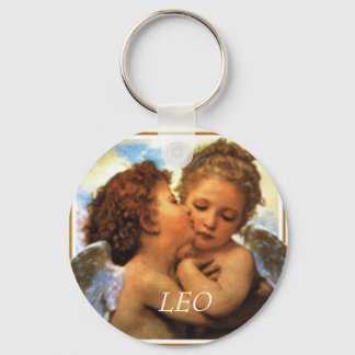 de eerste kus angels cherubs , LEO - Gepersonalise Sleutelhanger
