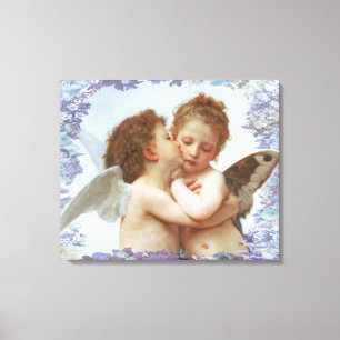 DE EERSTE KUS, C.1873 William Bourgeau Canvas Afdruk