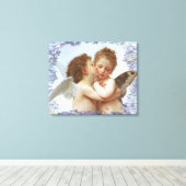 DE EERSTE KUS, C.1873 William Bourgeau Canvas Afdruk (Insitu (Houten vloer))