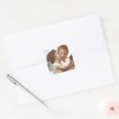 DE EERSTE KUS, C.1873 William Bourgeau Vierkante Sticker (Envelop)