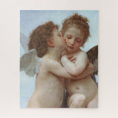 De eerste kus-Valentijn van Bouguereau Angel Puzzl Legpuzzel (Verticaal)