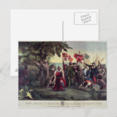 De eerste landing van Columbus Briefkaart (Voorkant / Achterkant)