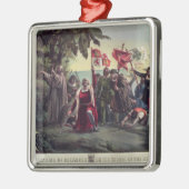 De eerste landing van Columbus Metalen Ornament (Links)