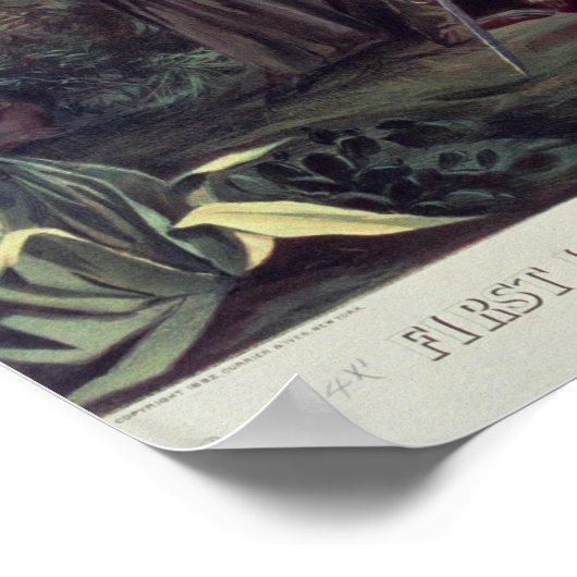 De eerste landing van Columbus Poster (Hoek)