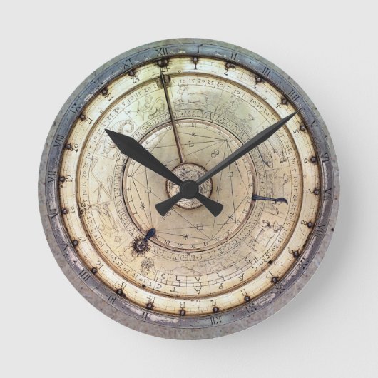 De eerste lentegedreven klok met druk, uitzicht va (Voorkant)