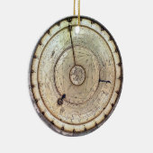 De eerste lentegedreven klok met druk, uitzicht va keramisch ornament (Rechts)