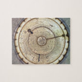 De eerste lentegedreven klok met druk, uitzicht va legpuzzel (Horizontaal)