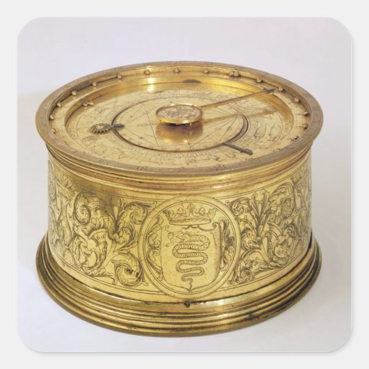 De eerste lenteklok met druk, 1525 vierkante sticker (Voorkant)