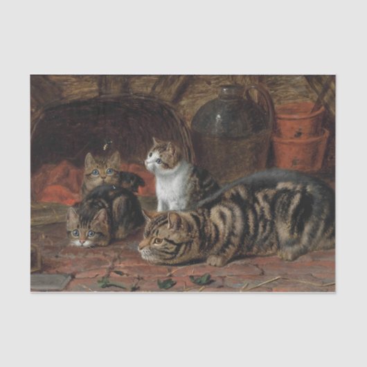 De eerste les van Horatio Henry Couldery Tissuepapier (Voorkant)