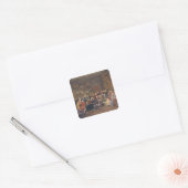 De eerste lezing in de zaal vierkante sticker (Envelop)