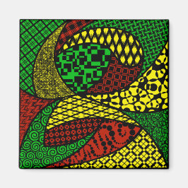 "De eerste mix" vierkante magneet